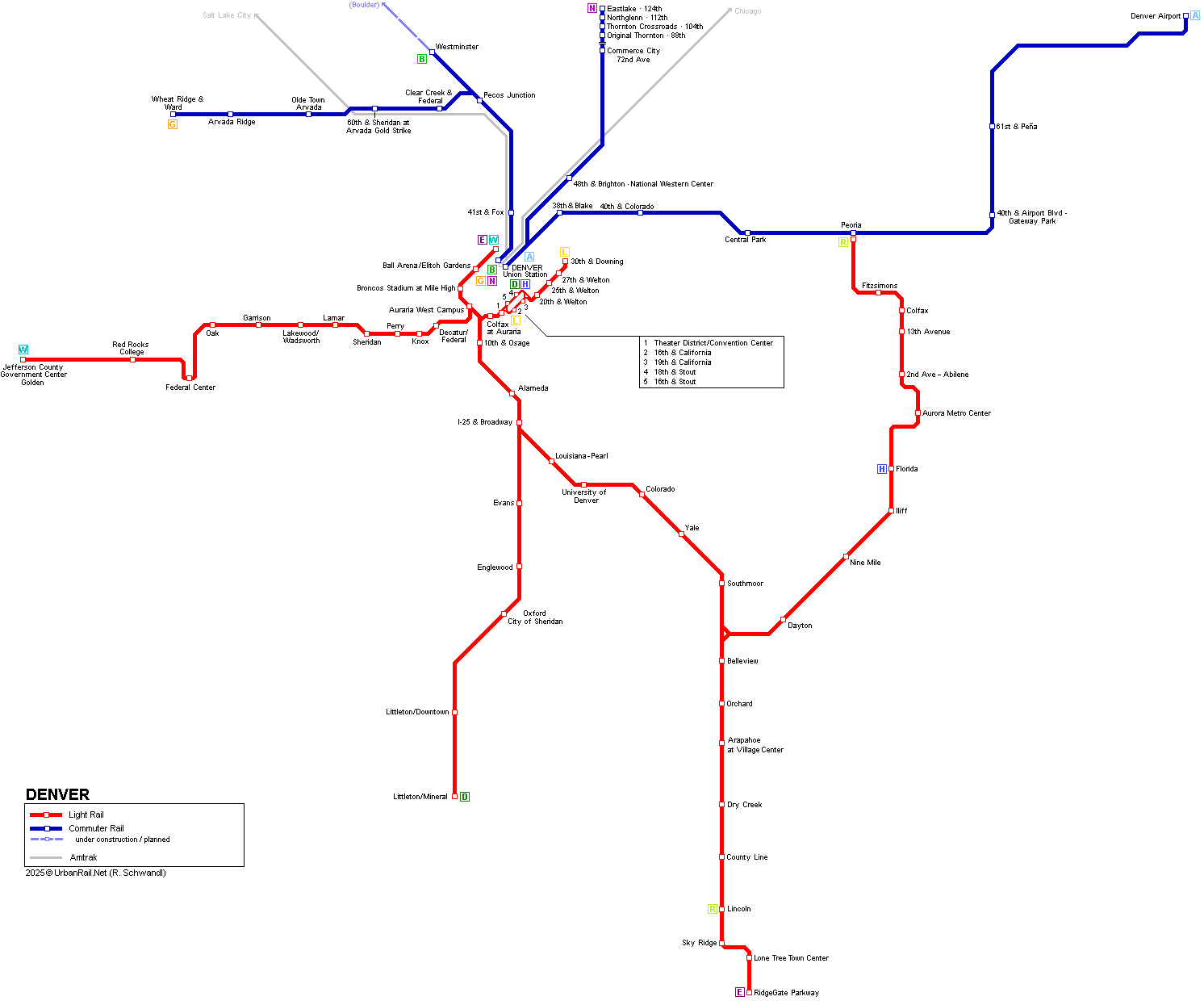 Denver Light Rail Map