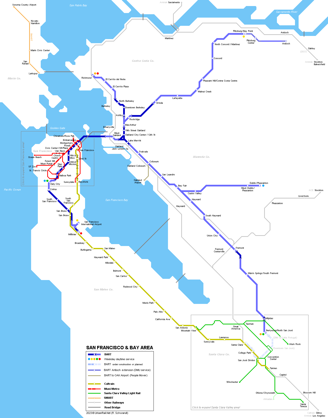Urbanrail Net North America Usa California San Francisco