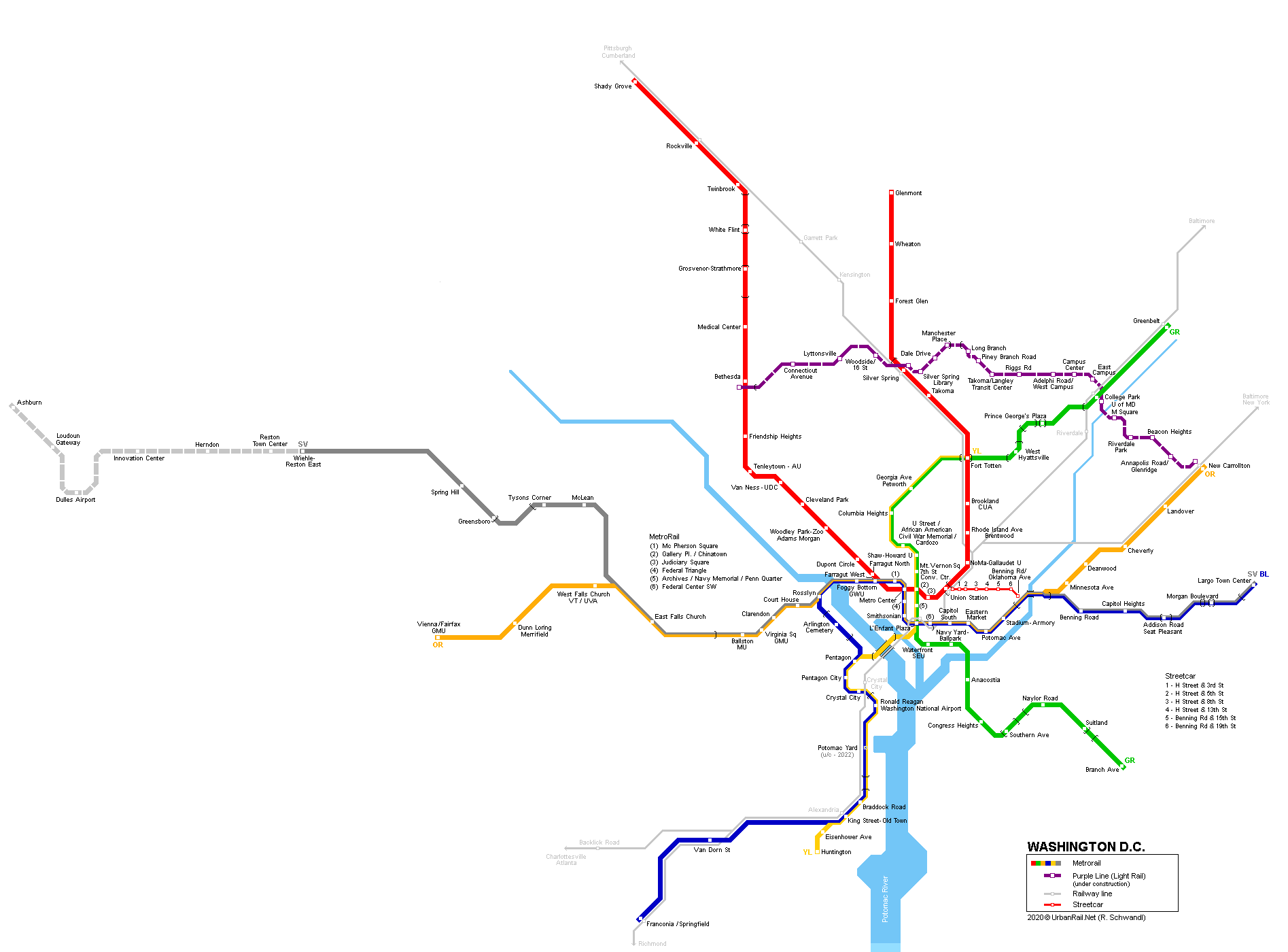 Urbanrail Net North America Usa Washington D C Metrorail