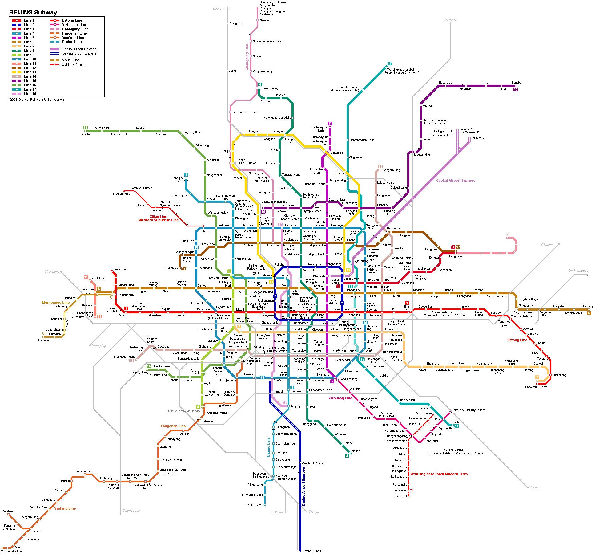 Urbanrail Net Asia China Beijing Subway Metro