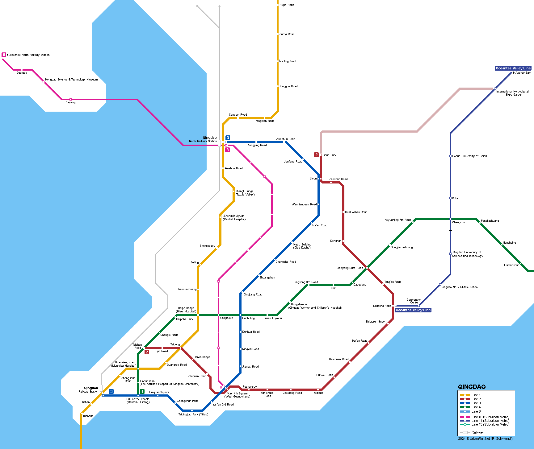 Urbanrail Net Asia China Qingdao Metro