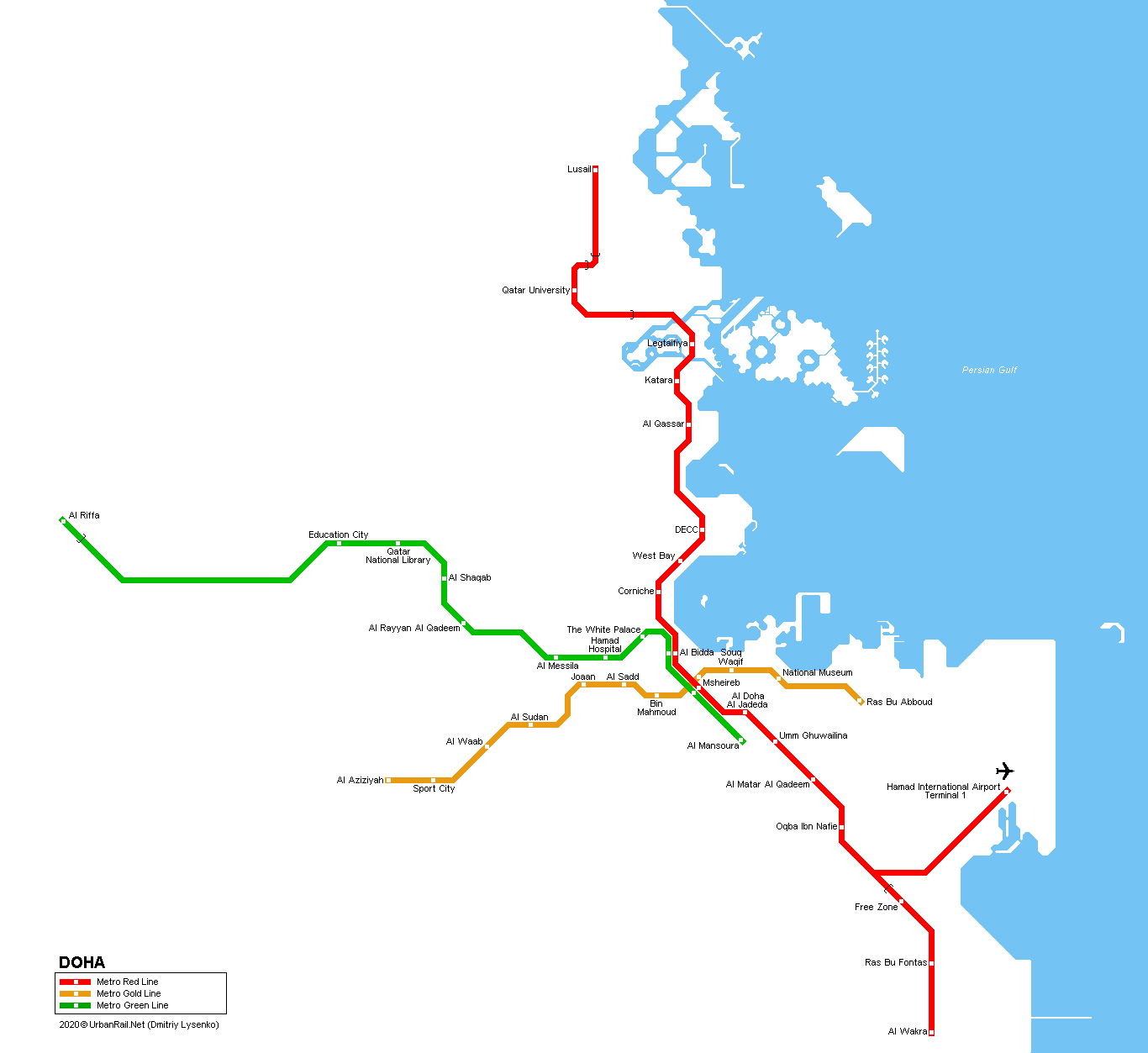 Doha metro map