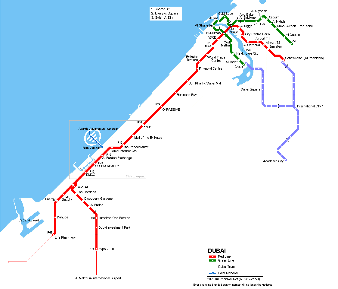 UrbanRail Net Asia U A E Dubai Metro