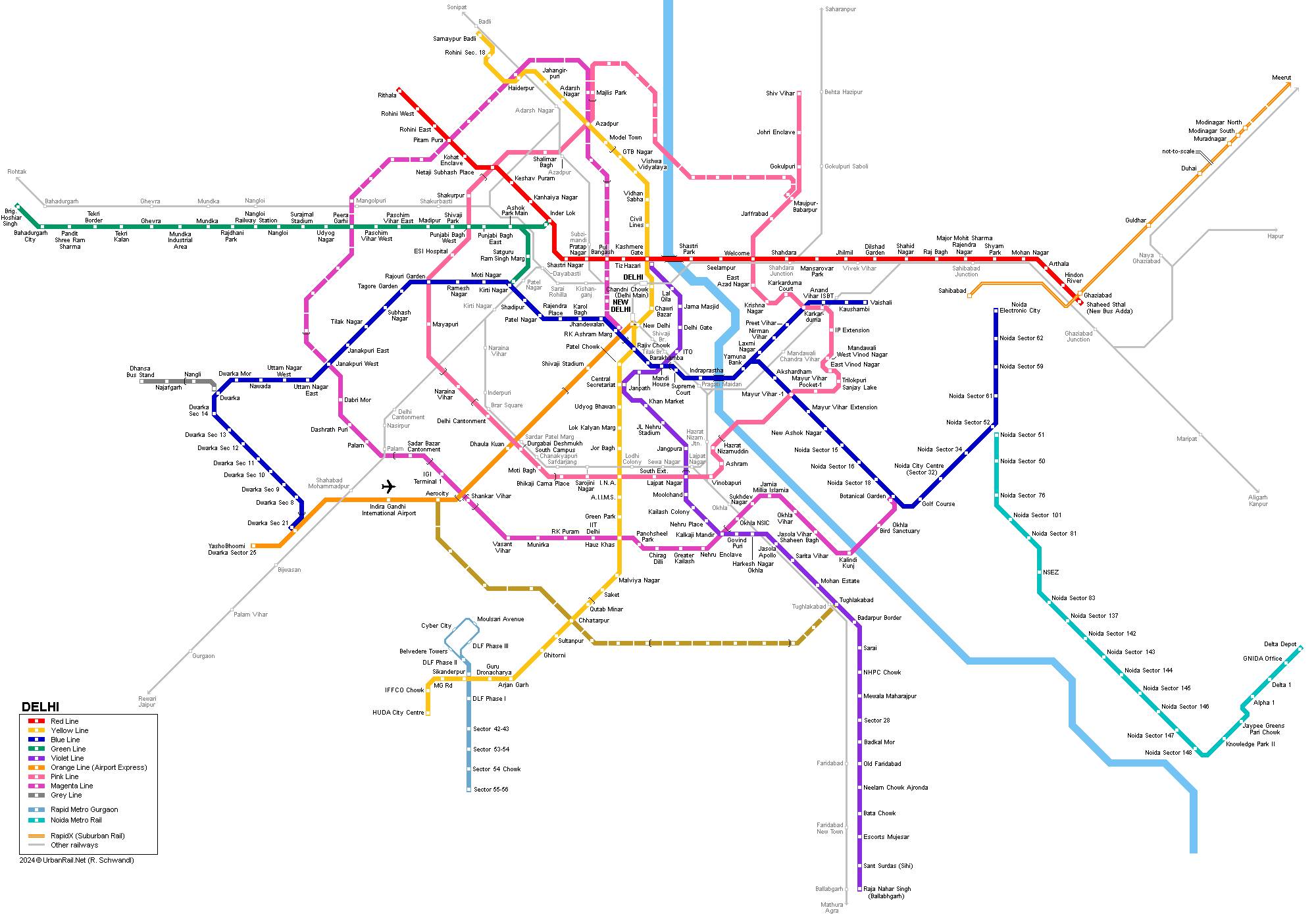 Urbanrail Net Asia India Delhi Metro