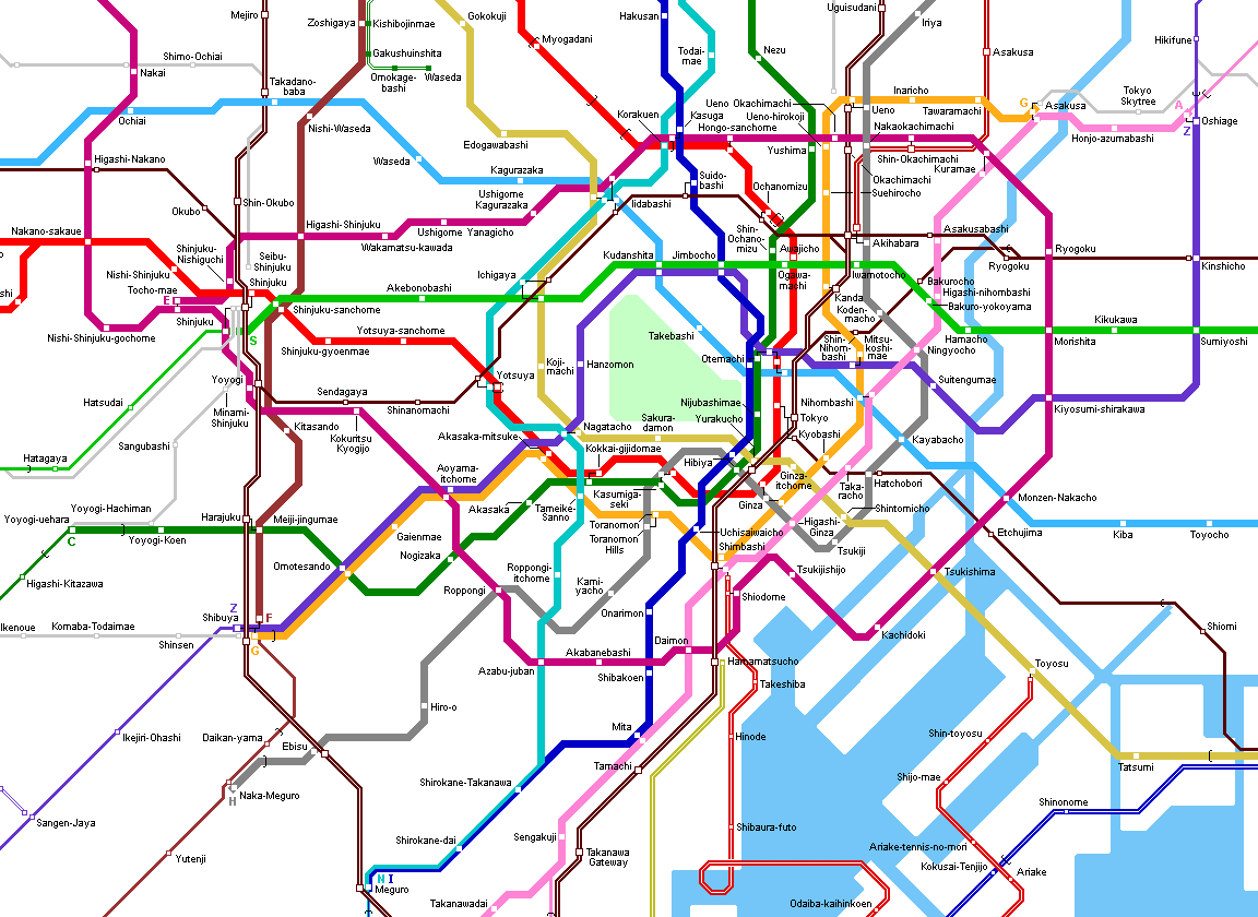 Urbanrail Net Asia Japan Tokyo Subway Tokyo Metro Eidan And