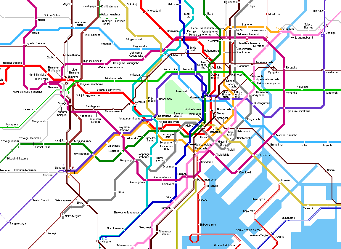 Tokyo Subway Map