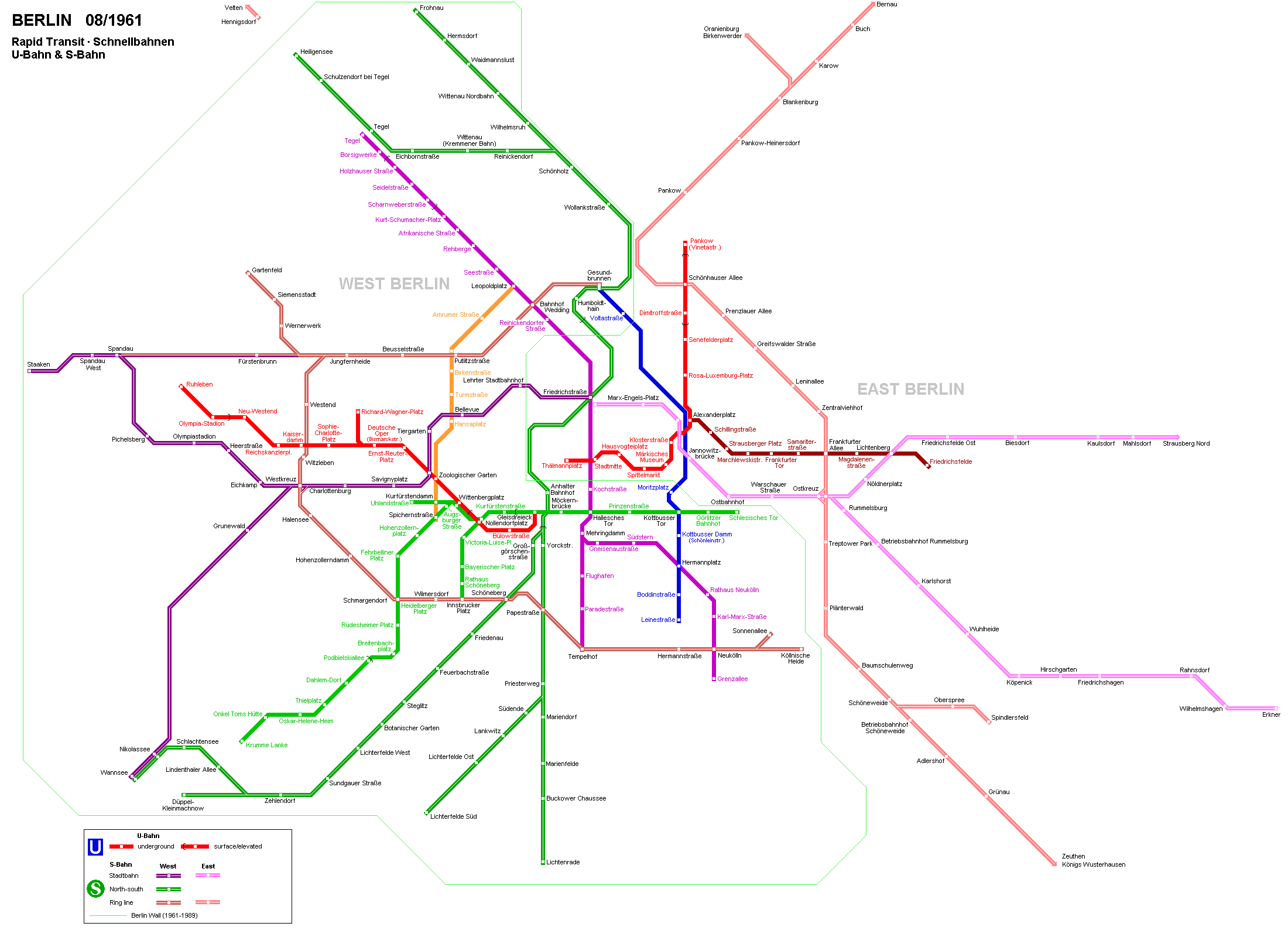 German Rail Network Map