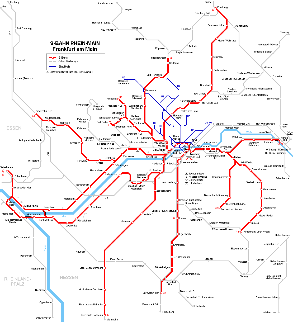 S Bahn Karte Frankfurt