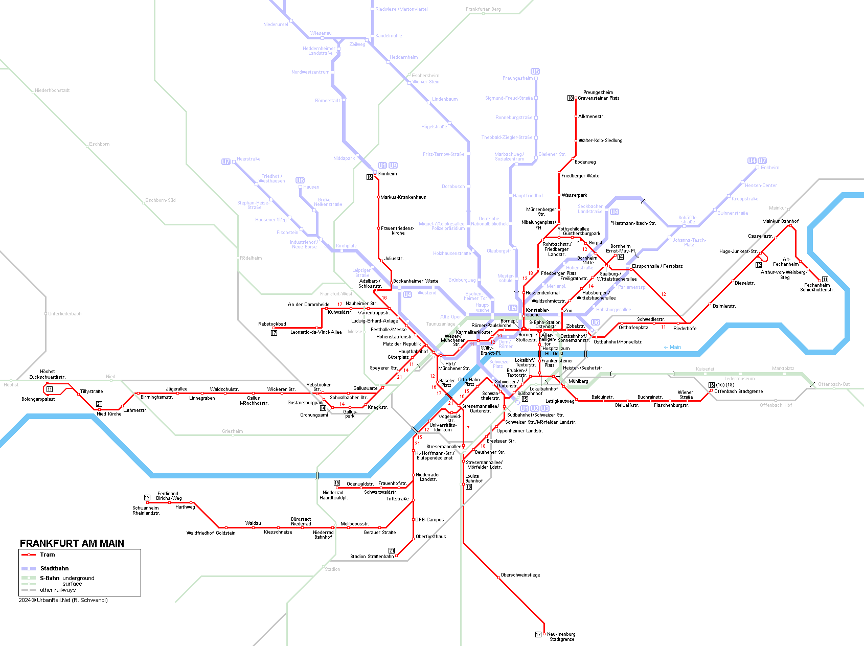 Frankfurt Tram Network