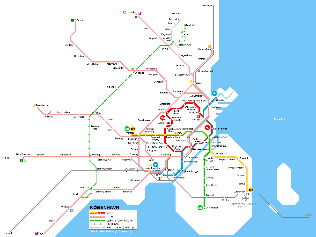 Urbanrail Net Europe Denmark Copenhagen Kobenhavn Metro And S Tog