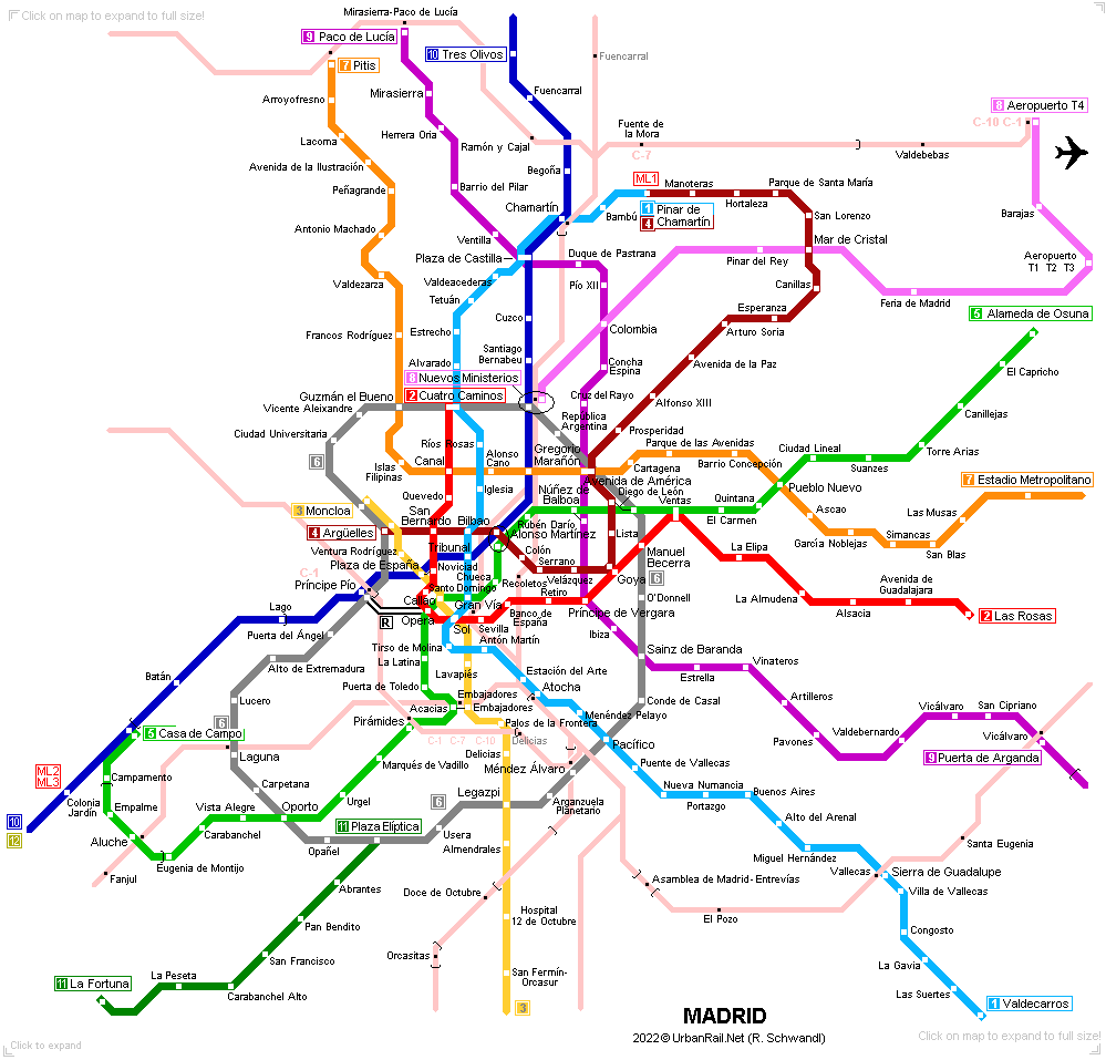 Urbanrail Net Europe Spain Madrid Metro