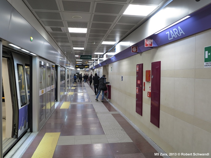 Az ötös metró Zara állomása </br> (Kép: urbanrail.net)