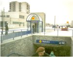 Natolin station entrance March 1996