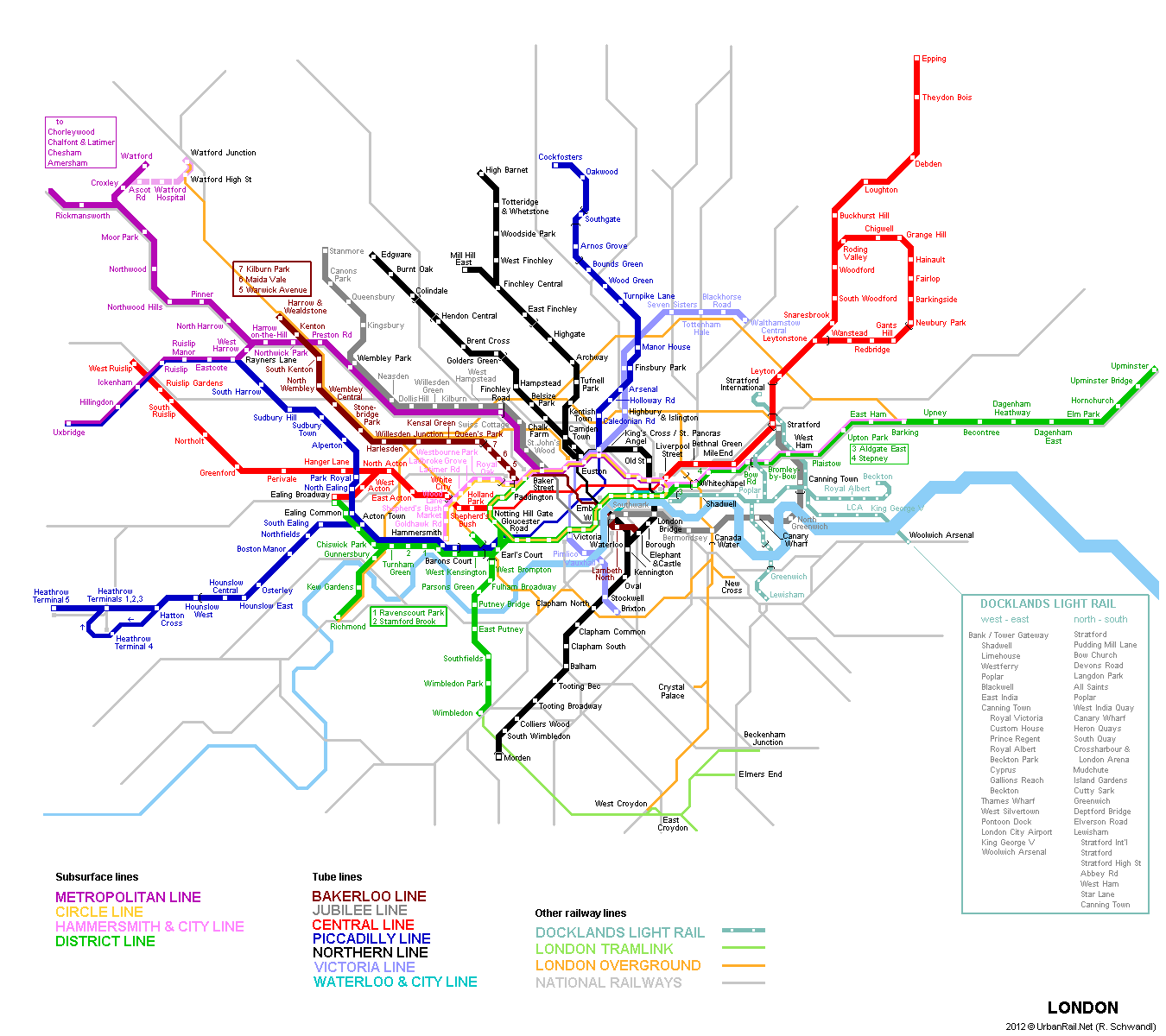 Click on map to enlarge central area > > > > > >