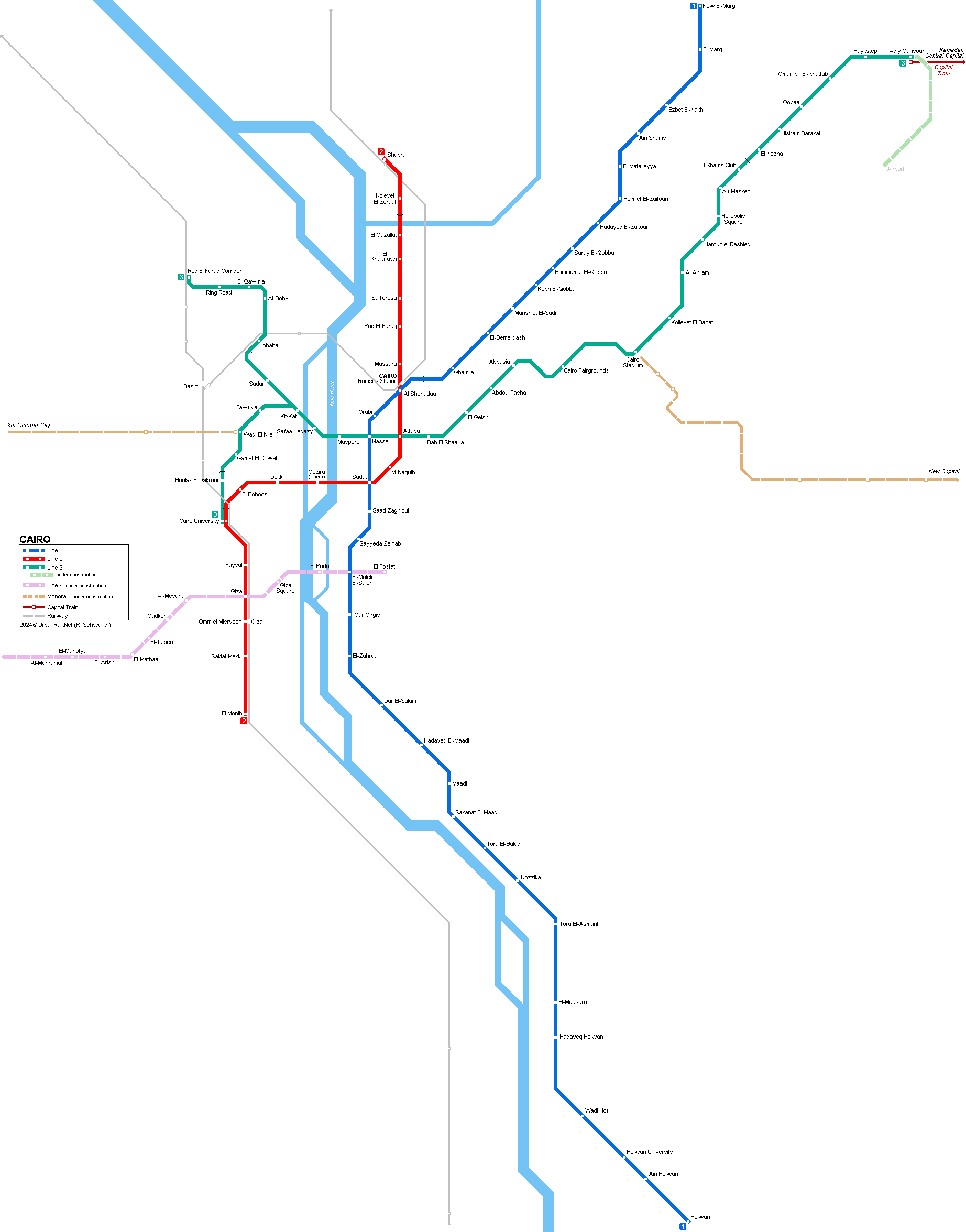 Cairo Metro Map