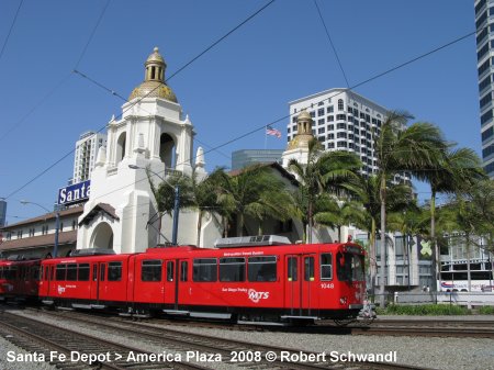 San Diego Trolley Santa Fe Depot