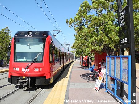 MISSION VALLEY CENTER TROLLEY STATION