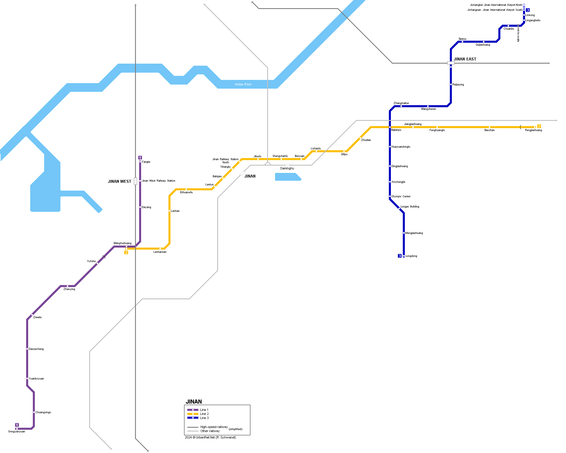 Jinan metro map