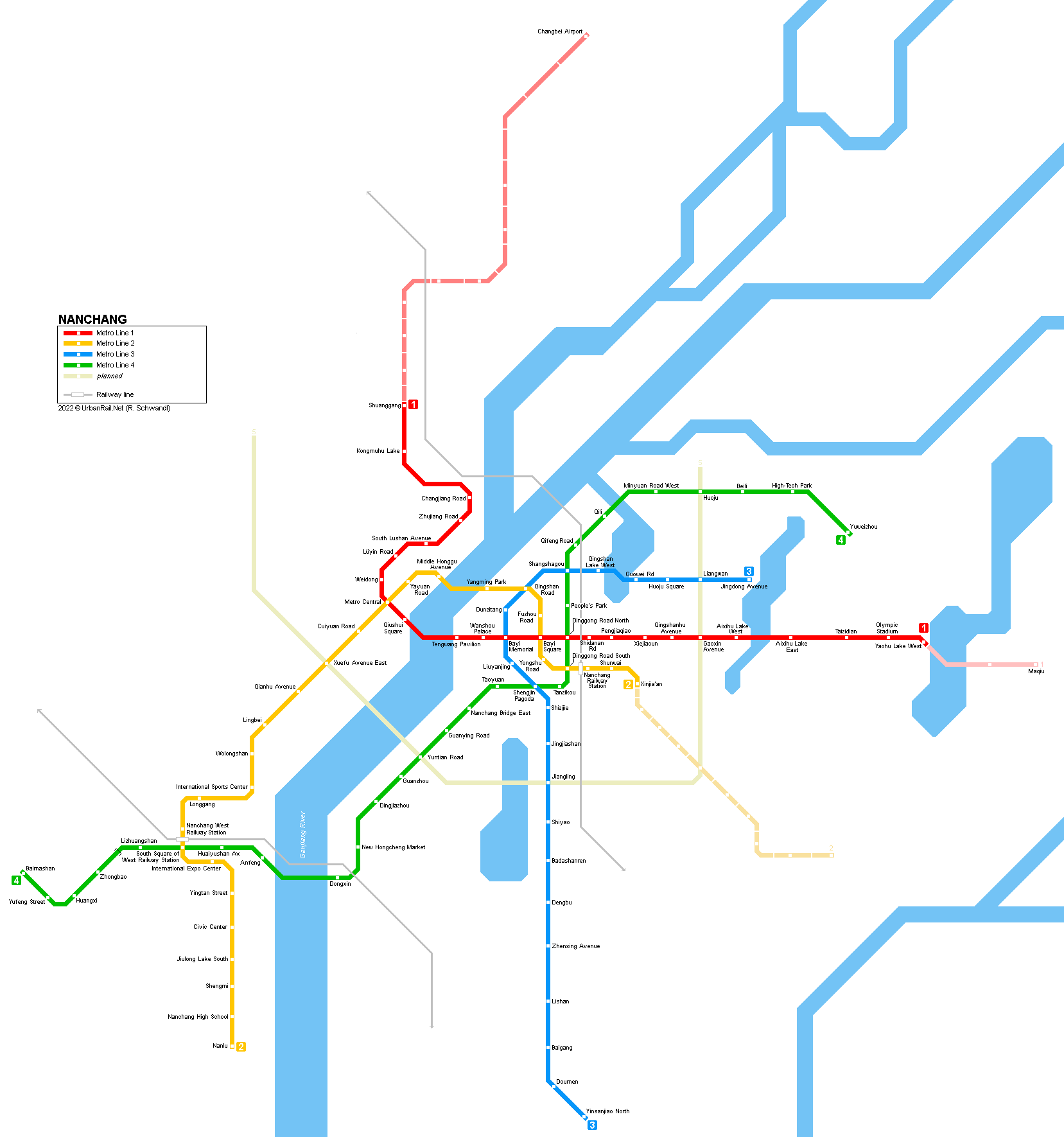 Nanchang Metro map