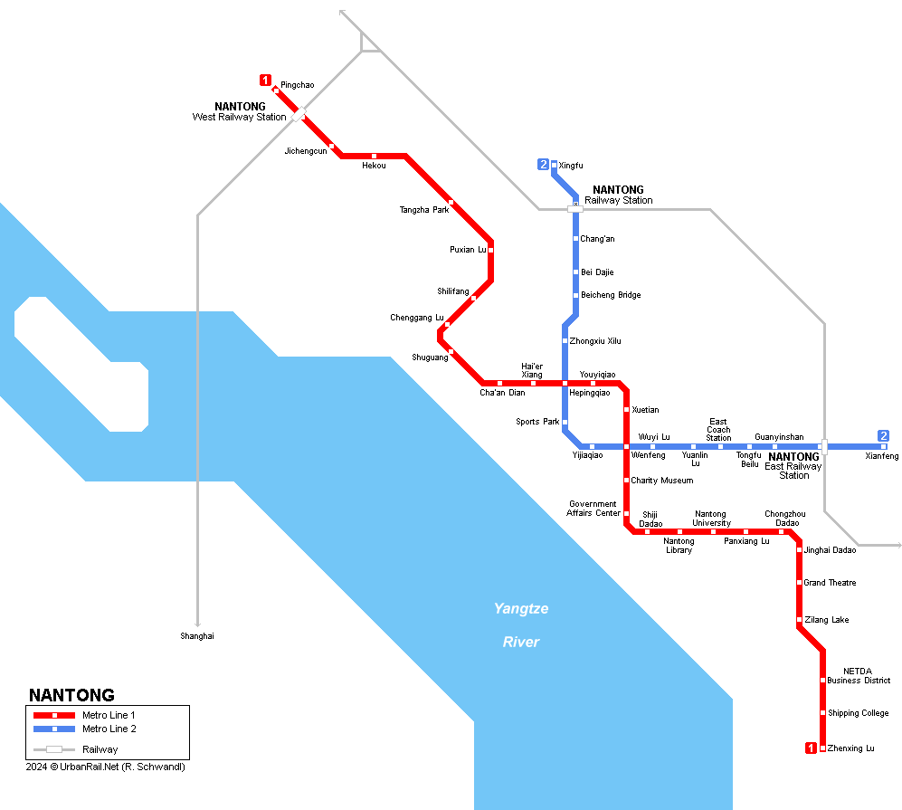 Nantong Metro Map