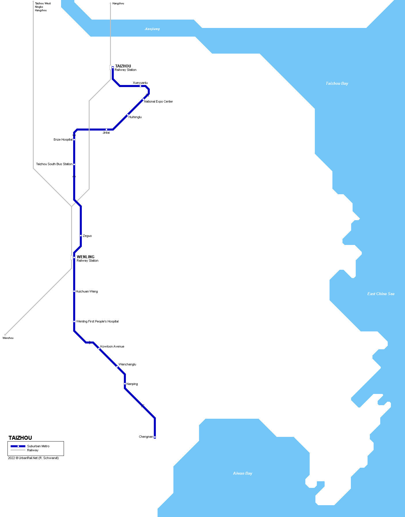 Taizhou Metro Map
