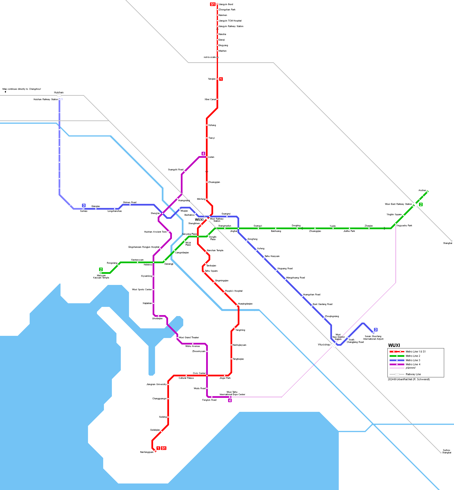 Wuxi Metro Map
