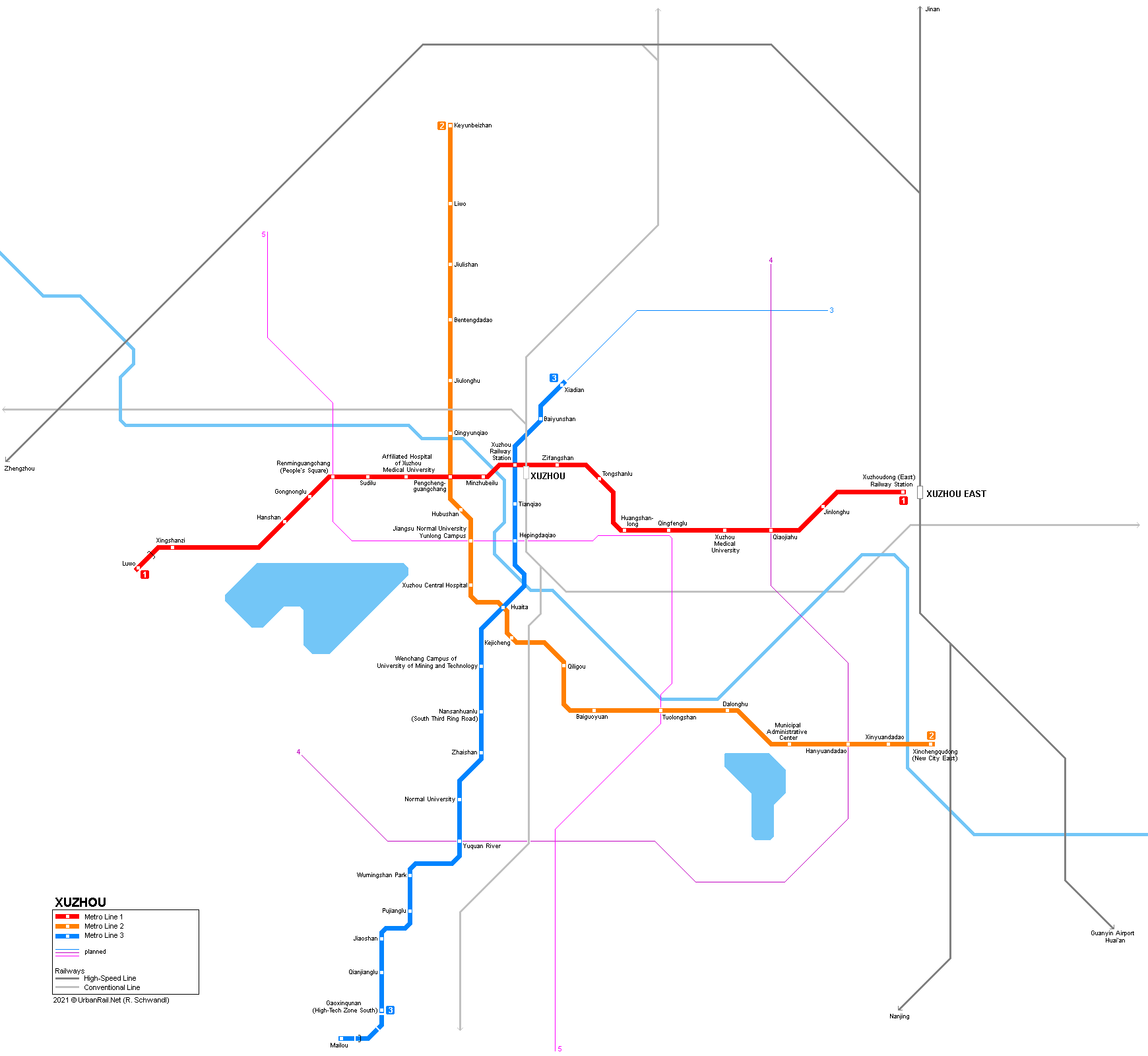 Xuzhou metro map