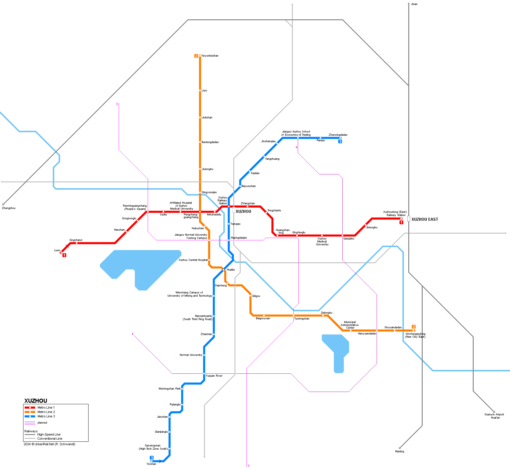 Xuzhou metro map