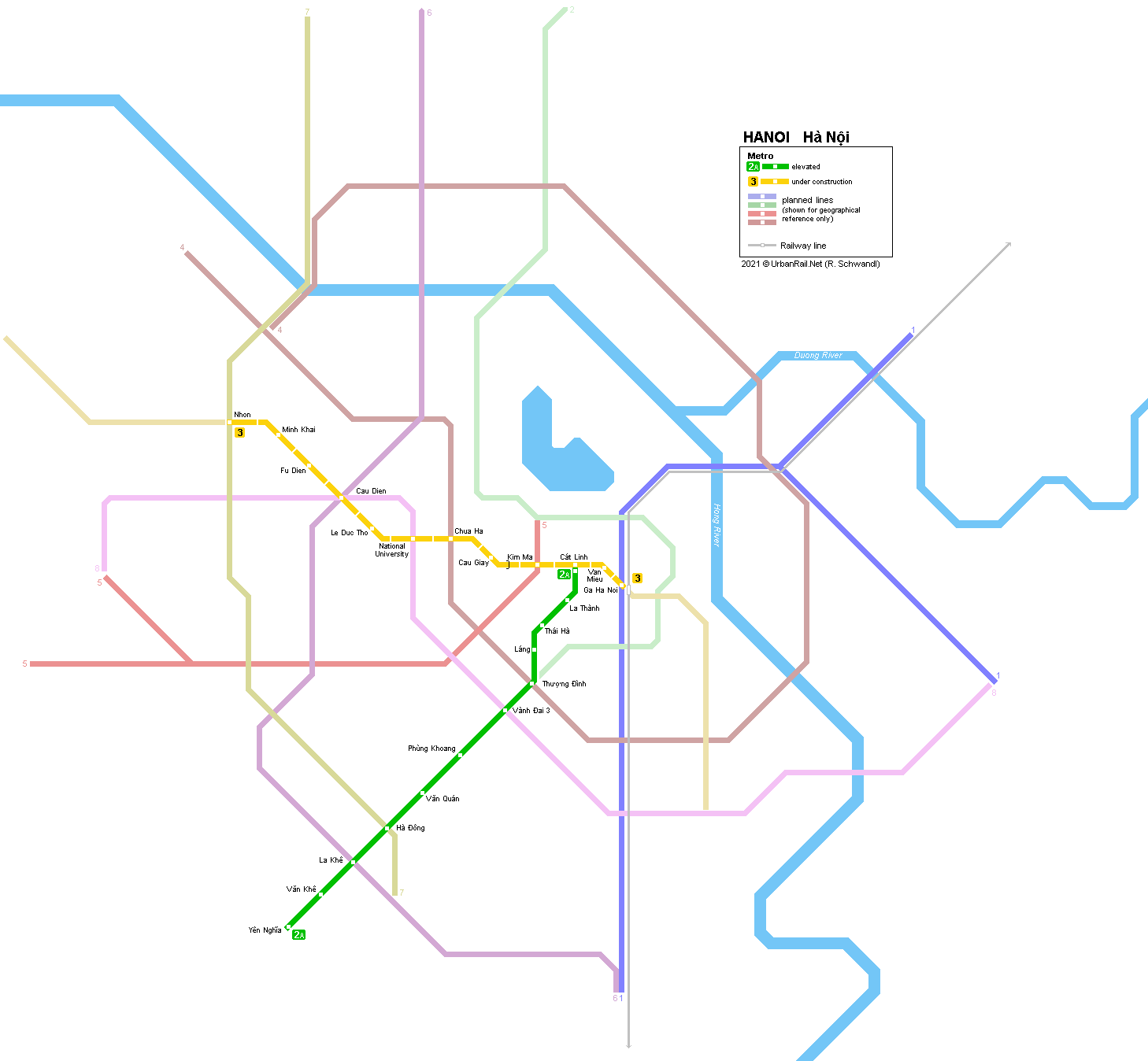 Hanoi Metro map