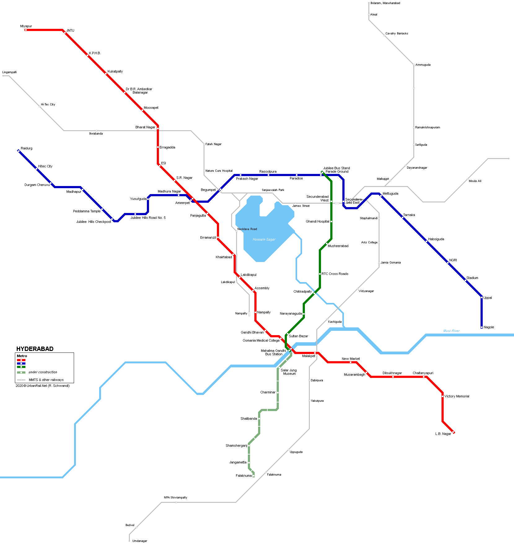 Hyderabad Metro Map