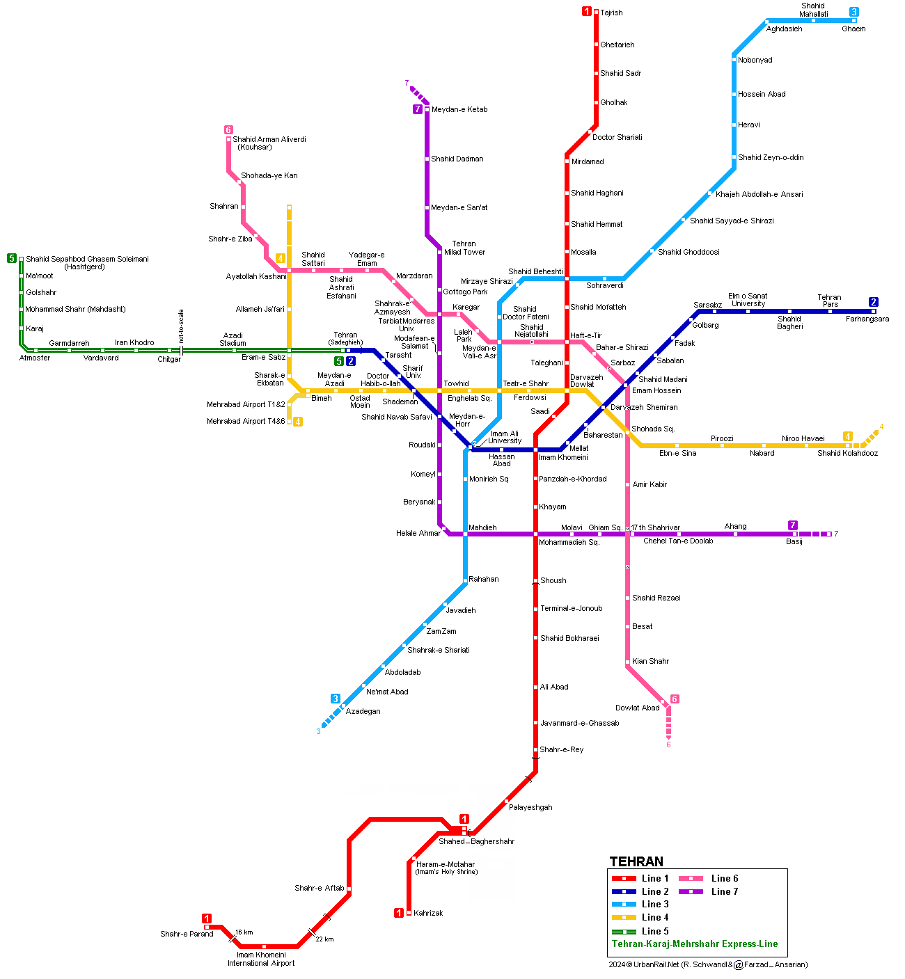 UrbanRail.Net > Asia > Iran > TEHRAN Metro