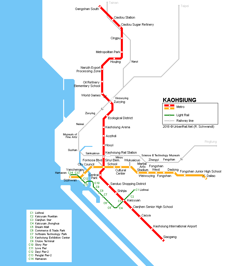 Kaohsiung Metro Map 