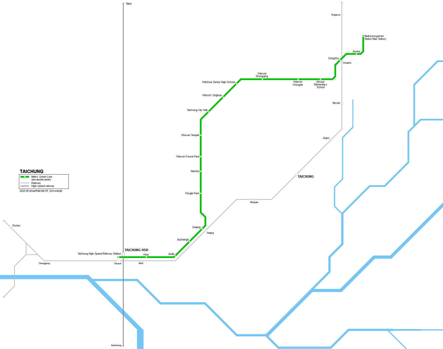 Taichung metro map