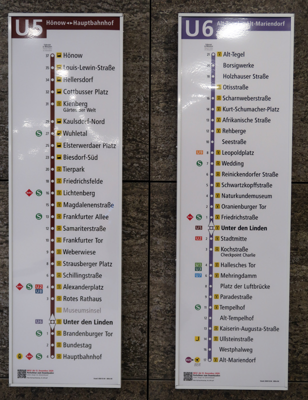 UrbanRail.Net > U-Bahn Berlin > Line U5/U55 - Hauptbahnhof - H?now