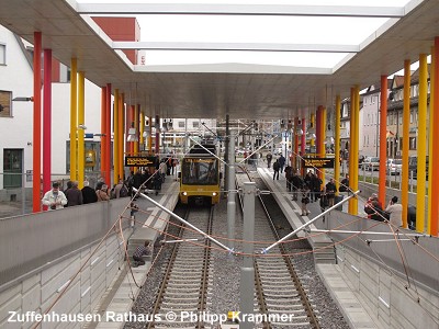 Zuffenhausen Rathaus Stadtbahn Stuttgart