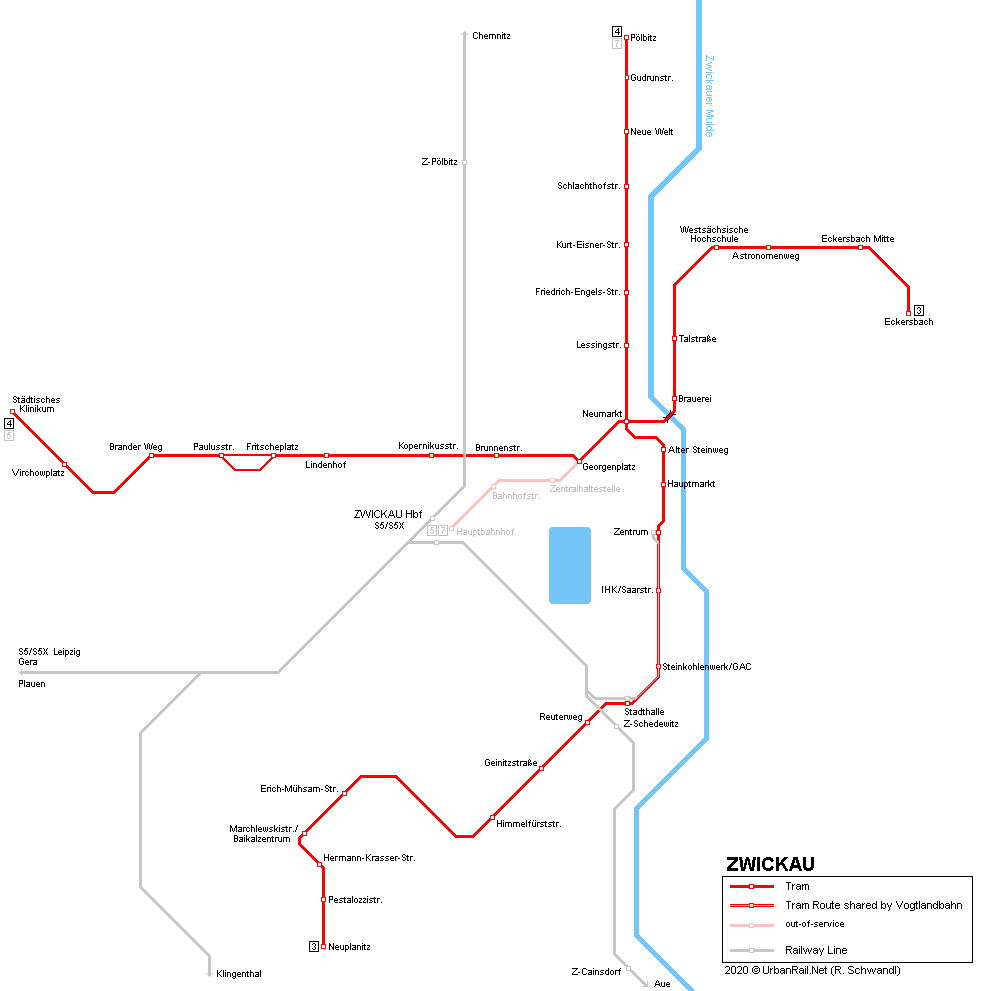 Zwickau Straßenbahn Tram