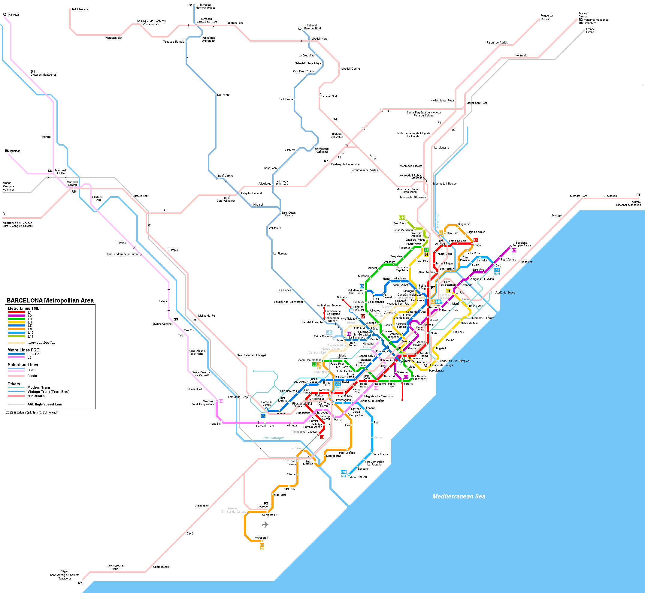 Barcelona Region Railways © Robert Schwandl, 2008