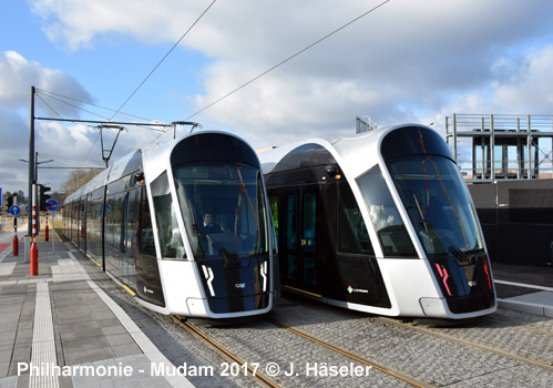 Luxembourg tram
