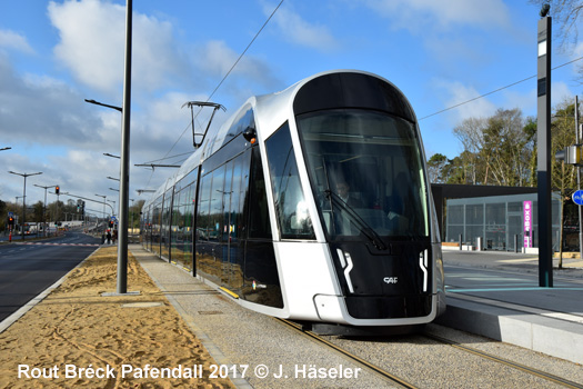 Luxembourg tram