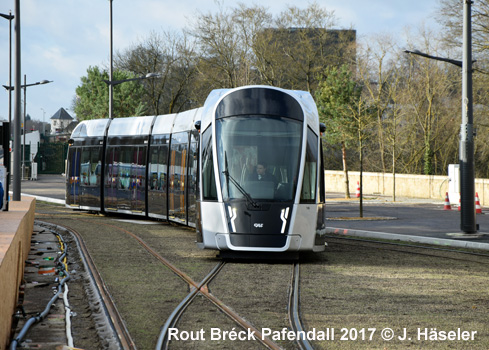 Luxembourg tram