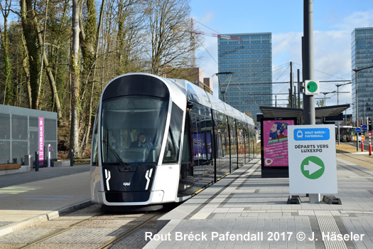 Luxembourg tram