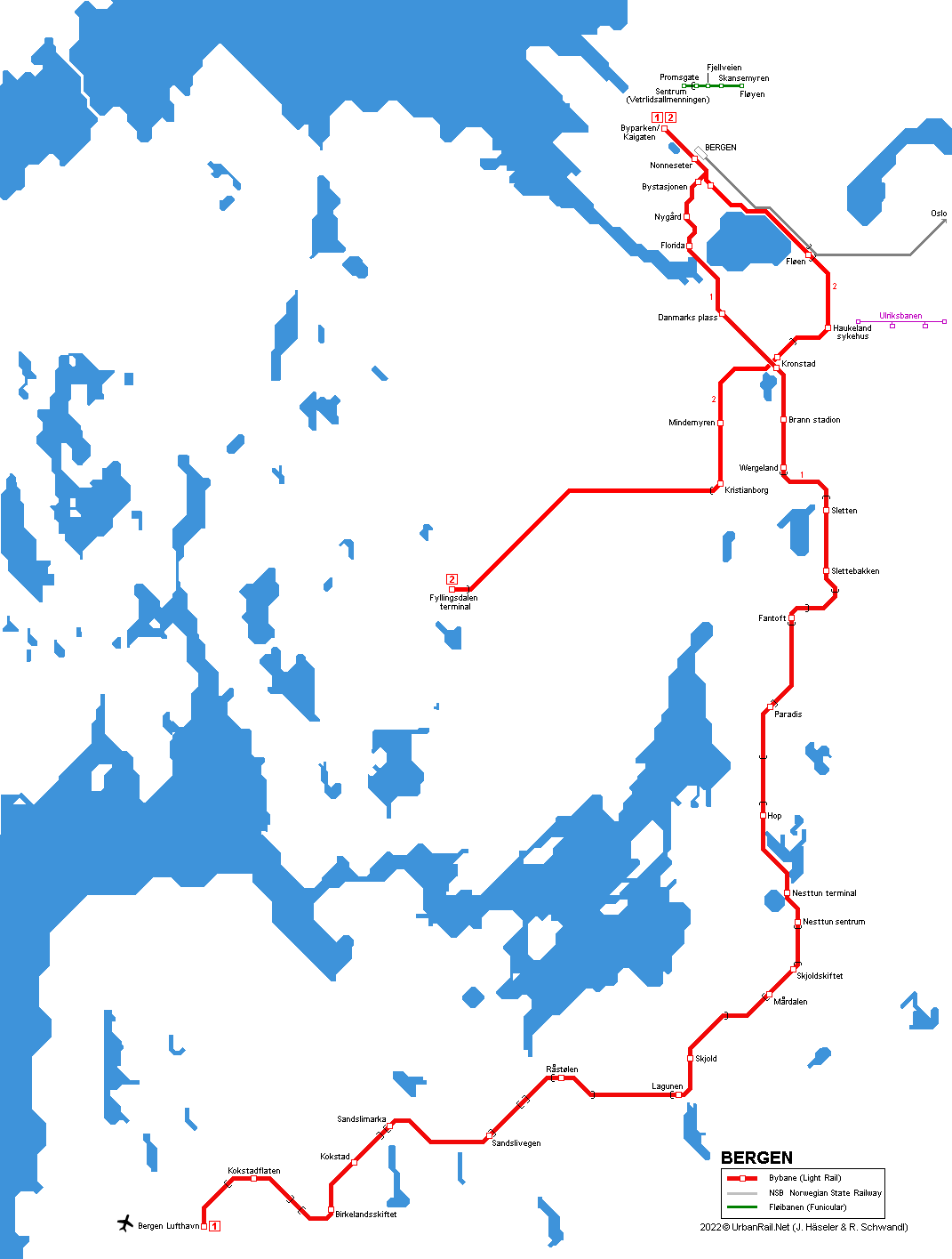 UrbanRail.Net Europe > > Bergen Tram - Bybane