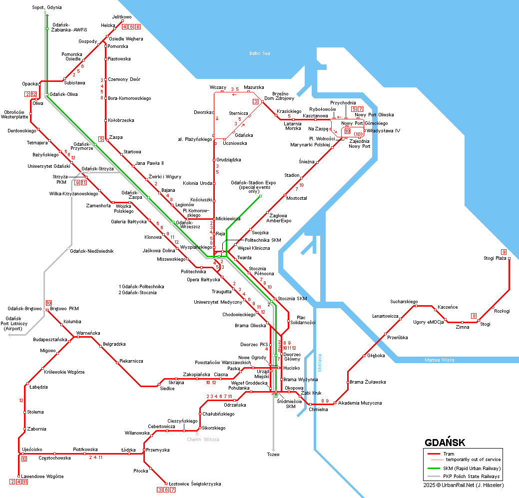 Gdanks Tram Network  UrbanRail.Net