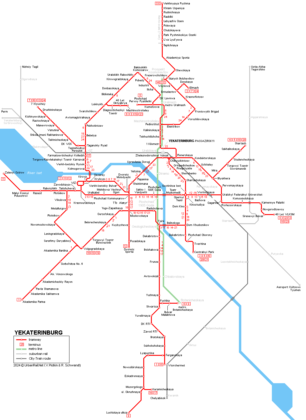 Yekaterinburg Tram Network