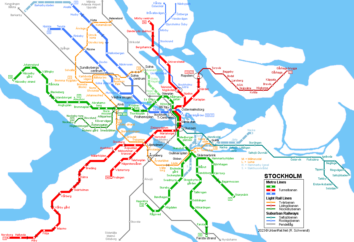 UrbanRail.Net > Europe > Sweden > STOCKHOLM Tunnelbana