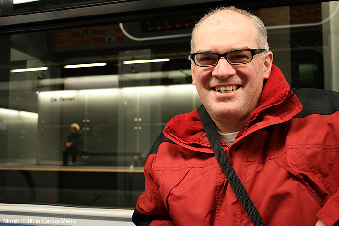 Robert in Genova Metro March 2008